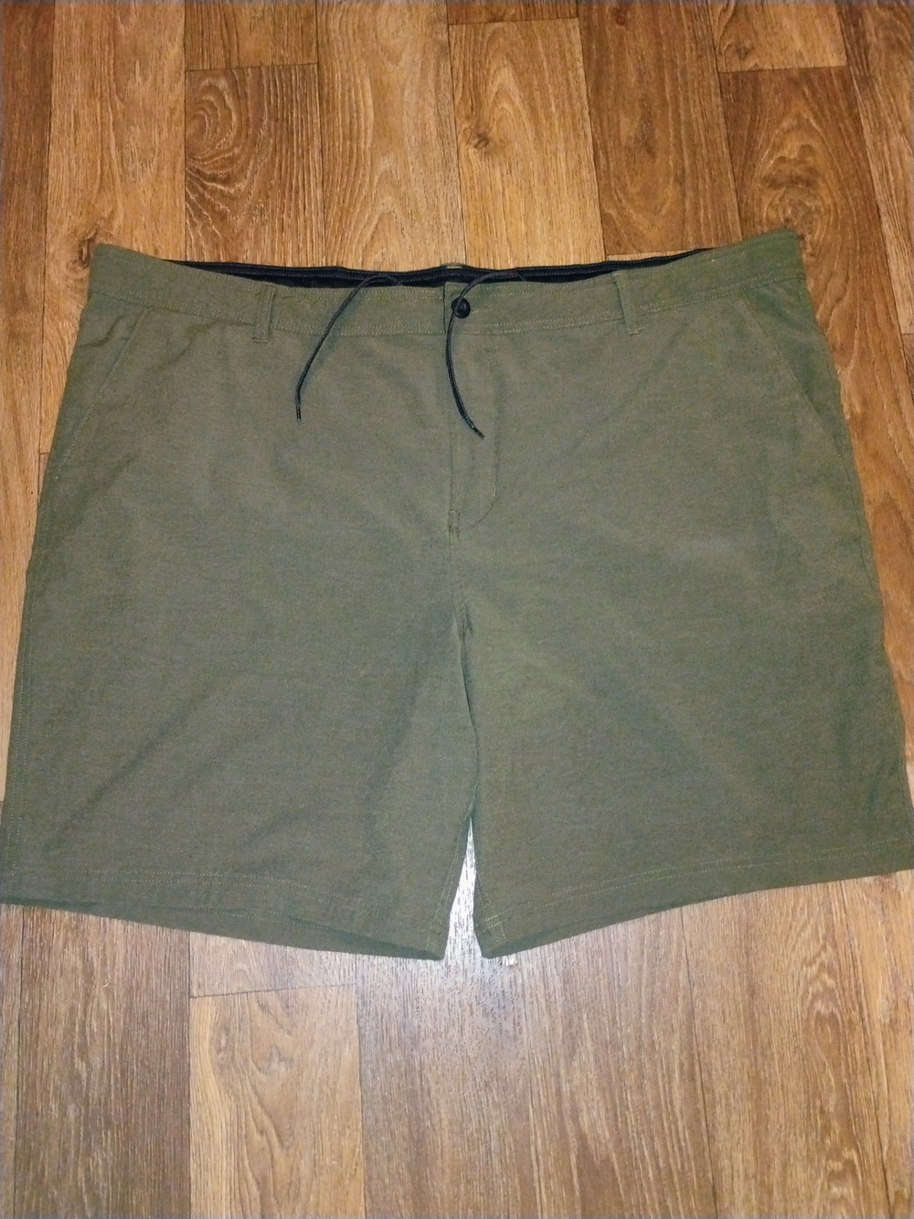 5/$15 3XL George Olive Hybrid Shorts